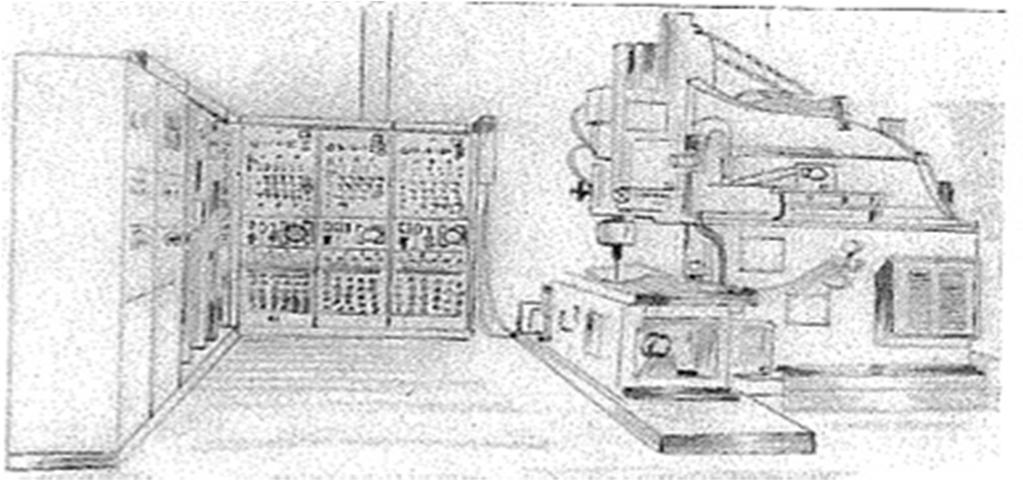 Razvoj NC strojeva Izvor: nepoznat Jedan od prvih industrijskih NC strojeva (1958) AIA