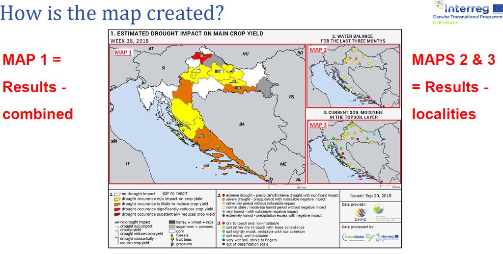 Kako se izrađuje karta učinaka suše?