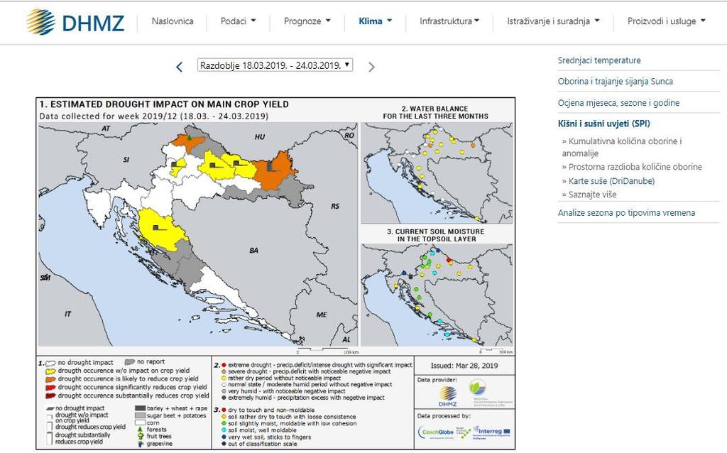 PRODUKTI IZVJEŠTAVANJA http://meteo.hr/klima_e.php?