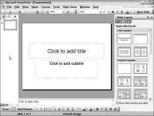 Poglavlje 1: Poigravanje s datotekama Officea 2003 9 Ikonica New Slika 1-1: Kada pritisnete ikonicu New na standardnoj paleti alatki, otvara se prazna datoteka.
