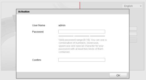 Slika 3 3 Aktivacijsko sučelje (Web) 3. Kreirajte lozinku i unesite ju u polje za lozinku. 4. Potvrdite lozinku.