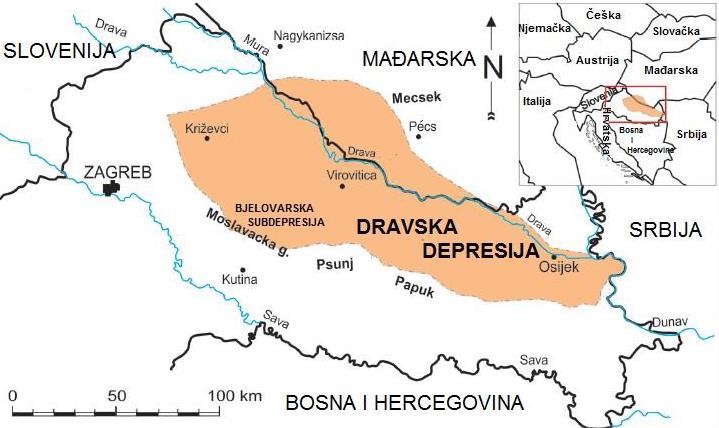 depresije nalaze se u sjevernom i istočnom dijelu Republike Hrvatske, a čine ih naslage stijena neogenske i kvartarne starosti (Malvić, 2015; Malvić i Cvetković, 2013; Malvić i Majstorović, 2012).