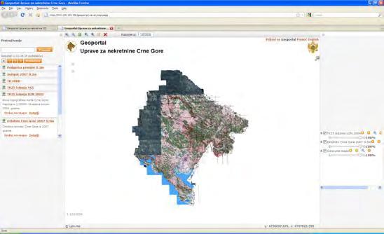 podataka digitalna osnovna drzavna karta (razmera: 1/25.000) (podaci topografskih karata odgovarajuci razmeri 25.000) GIS baza podataka (GIS baza podataka na nivou 25.