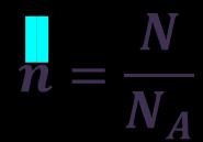 konstanta e-elementarno naelektrisanje M u -molarna masena konstanta (1x 10-3 kg/mol) n број молова N број