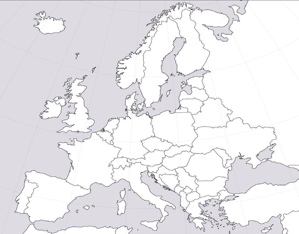13. Na karti Evrope strelicama su označeni najveći planinski vijenci. U kolone upisati nazive tih vijenaca. 14.