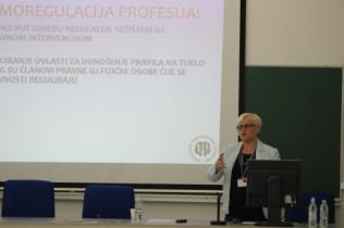 Kao predstavnica Hrvatske psihološke komore na skupu je sudjelovala i zamjenica predsjednice Hrvatske psihološke komore Gordana Kamenečki koja je zainteresirane studente
