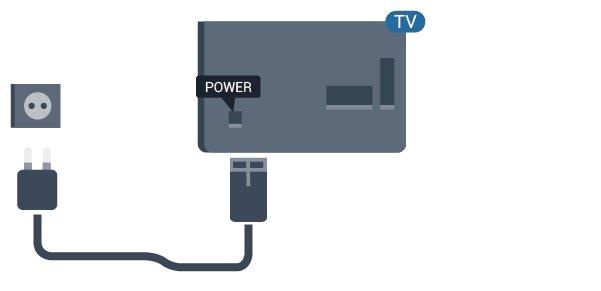 Iako ovaj televizor troši vrlo malo energije u stanju mirovanja, da biste uštedeli energiju, isključite kabl za napajanje iz utičnice ako duže vreme ne
