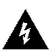 Munja sa simbolom strelice unutar trokuta upozorava korisnika na prisutnosti opasnog neizoliranog napona unutar proizvoda, te koji može biti dovoljno jak da bi predstavljao rizik od strujnog udara
