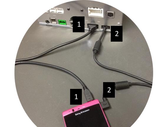 4. Uređaji sa sustavom Android i mikro HDMI konektorom Napomene: Clarionov se kabel CCA771 (HDMI / mikro HDMI) prodaje zasebno Clarion ne podržava USB / mikro USB kabel Postupite kako je