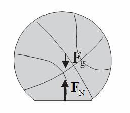 Djelovanje sila Sile koje su povezane sa sudarom lopte i poda su -F N (lopta na pod) i F N (poda na loptu).