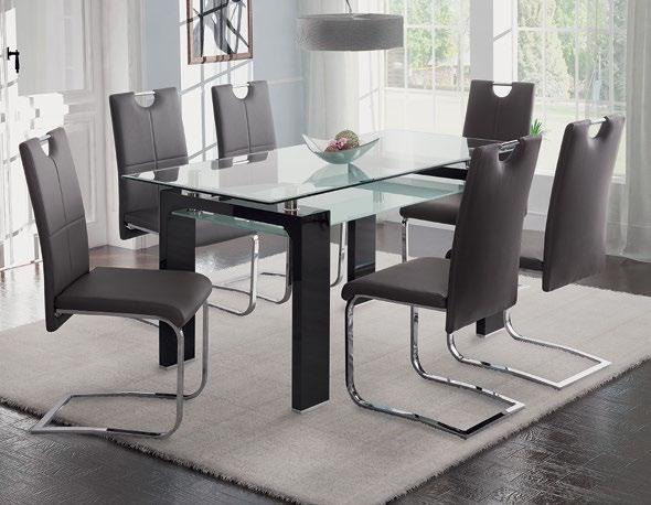 ulje masivno sjedište 999,00 799,20 kn ) Podium stol sa staklenim površinama, bijela, crna, 160 x 80 x 79 cm 1.