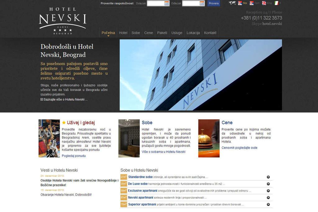 Hotel Nevski Krajem 2010. godine Bankom Grupa je dobila još jednog člana Garni Hotel Nevski sa četiri zvezdice u srcu Beograda.