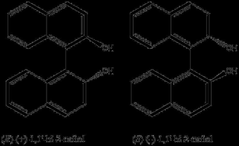 2. Literaturni pregled 3 2.2. Struktura i svojstva 1,1'-bi-2-naftola 1,1'-bi-2-naftol i njegovi derivati su spojevi koji imaju osnu kiralnost.
