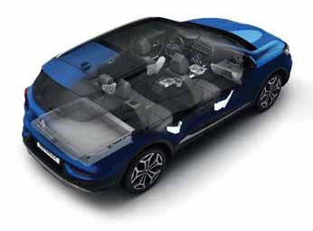 Raznovrsnost i praktičnost Novi Renault Kadjar odlikuju prostornost, inteligentna prilagodljivost unutrašnjeg prostora, i brojna mesta za odlaganje.