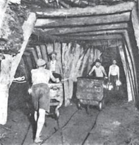 Пошто је рудник са пет поткопа пресека 6 m 2 и укупне дужине 1.900 m имао великих проблема око уређења ревира и извлачења угља у вагонетима са коњском вучом, Вајферт је 1883.