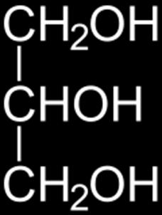 2. Prikaz odabrane teme 18 Slika 9. Kemijska strukturna formula molekule glicerola [14] 2.2.4. Masti i ulja Masti i ulja su najčešći glicerolski lipidi.