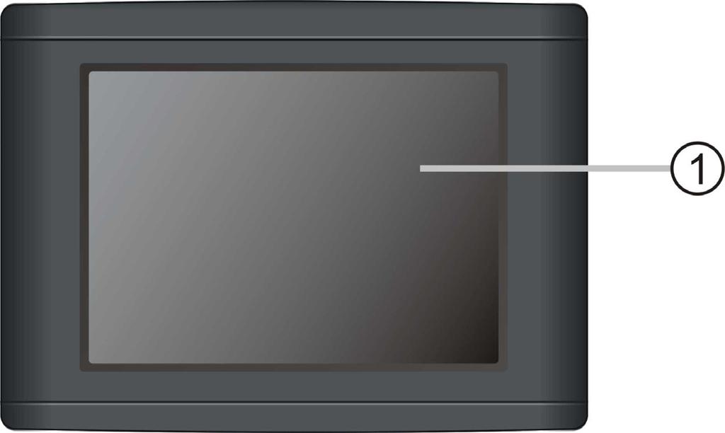 Pregled glavnog uređaja Prednja i bočna ploča 1. LCD ekran 2.