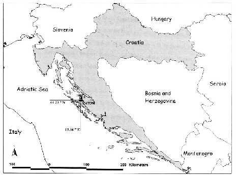 Slika 7. Geografski položaj Zatona (Gluščević i sur.