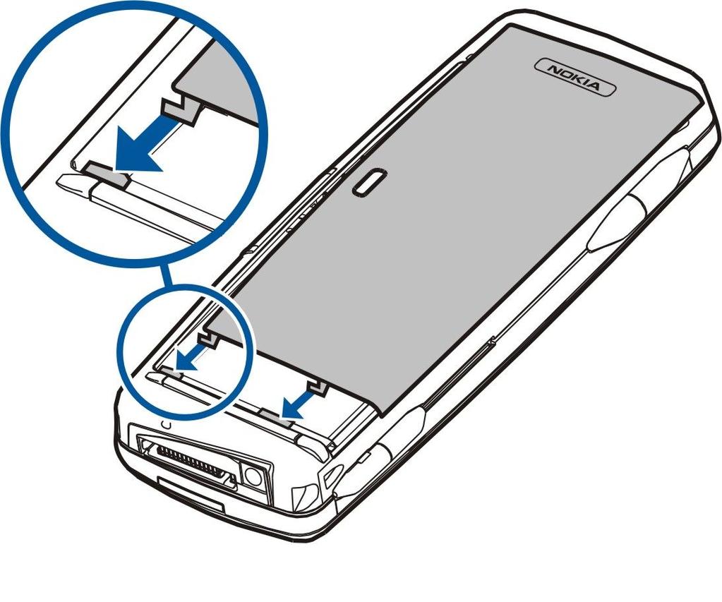 P r v i k o r a c i Savjet: Ako ste umetnuli bateriju, ali se uređaj svejedno ne uključuje, pritisnite tipku za uključivanje. Punjenje baterije 1. Punjač priključite na zidnu utičnicu. 2.