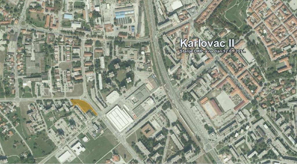 Prema IDGUP-a Karlovca nalazi se u zoni gospodarske namjene, K2 Pretežito poslovnoprodajna namjena (trgovačka), u