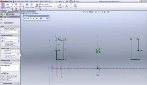Kružno dodavanje materijala na skicu profila Pomou raspoloživih alata za napredno (advanced) modeliranje izraen je 3D model kuišta ventila s promjenjivom geometrijom (slika 9.). Slika 10.