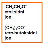 Dehidrohalogeniranje halogenalkana Jaka baza (:B ) može biti: hidroksilni jon (:OH ) u