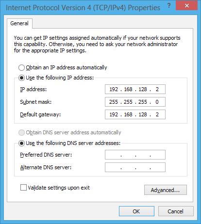 Konfiguriranje statičke IP mrežne veze ili 1. Ponovite korake 1 do 5 u Configuring a dynamic IP/PPPoE network.(konfiguriranje dinamičke IP/PPPoE mreže).