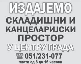 30 24. i 25. decembar 2016. GLAS SRPSKE "ENERGOINVEST NOVI" Tvornica niskonaponske opreme akcionarsko dru{tvo Doboj, Nikole Tesle 23 - u ste~aju - Na osnovu Odluke Skup{tine povjerilaca od 21.5.2015.