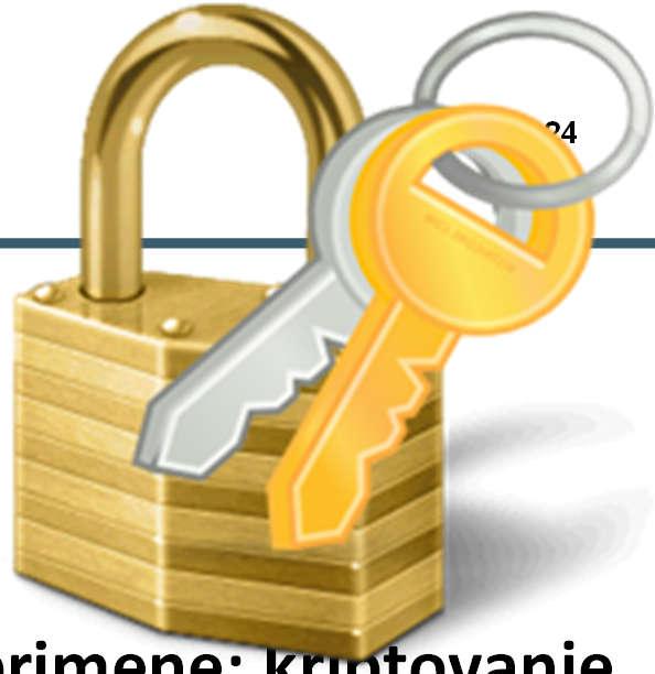 Moderna kriptografija Asimetrična kriptografija 24 Motivisani problemom upravljanja ključem, Diffie i Hellman su 1976. godine predstavili koncept kriptografije sa javnim ključem.