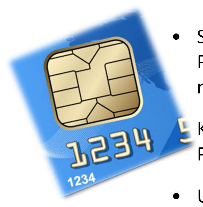 Svaka ATM kartica povezana je jedinstvenim, tajnim PIN-om, koji povezuje donosioca kartice i vlasnika