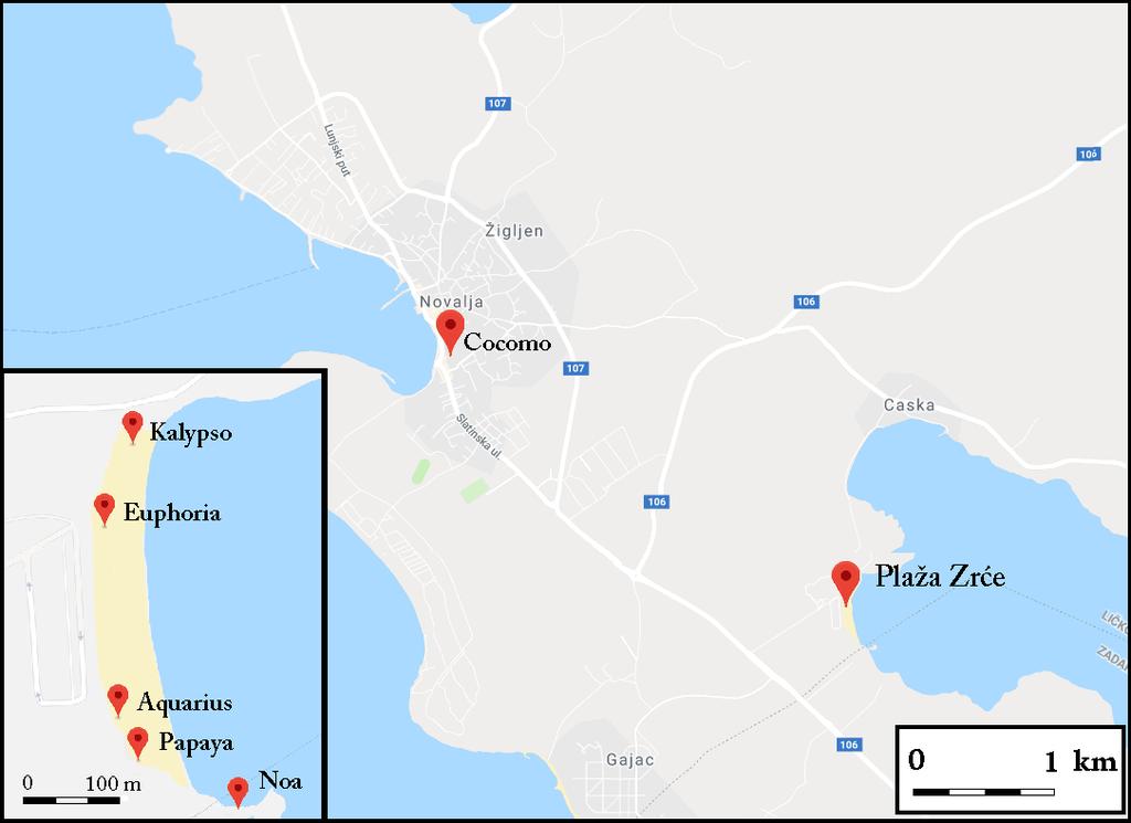 1.3. Prostorni obuhvat Za prostor istraživanja odabrano je područje Grada Novalje iz razloga što je Novalja najpoznatija i najznačajnija destinacija clubbing turizma u Hrvatskoj.