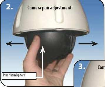 Fiksna Dome kamera 2060 Za razliku od Dome kamere 2060 fiksni model omogućava telemetrijsko upravljanje zoom-a,