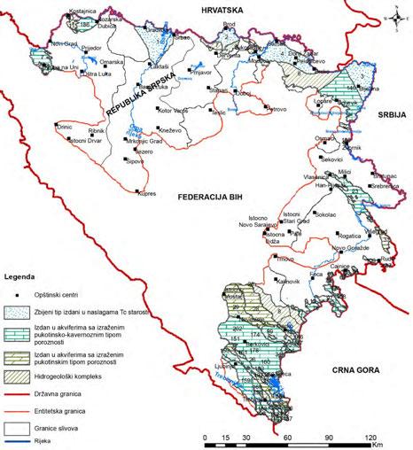 Slika 66: Karta prekograničnih izdani Republike Srpske,
