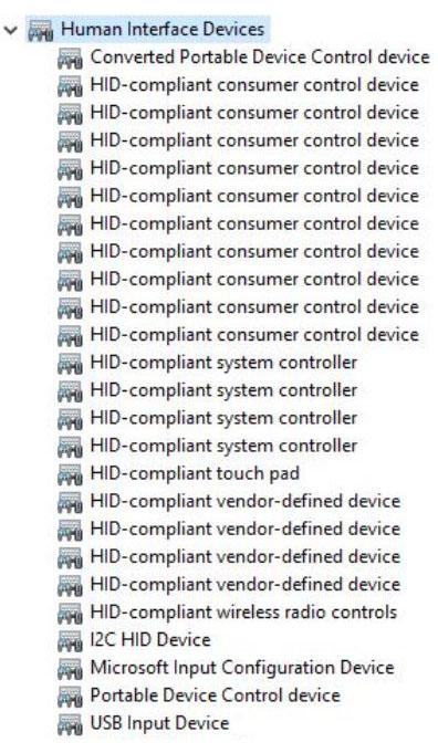 Upravljački programi za bateriju Pre instalacije Posle instalacije Intel HID Event