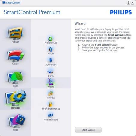 3.5 Philips SmartControl Premium Novi Phillips-ov SmartControl Premium softver vam omogućuje da upravljate svojim monitorom preko grafičkog interfejsa na ekranu koji se lako koristi.