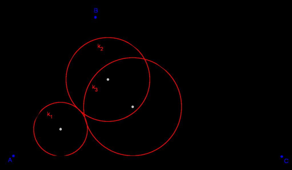 POGLAVLJE 2. PROBLEM KONSTRUKCIJE 10 D 3 G 3 = D 3 P 3 + P 3 G 3 = D 3 B 3 + D 2 C 2 = P 2 F 2 + D 2 P 2 = D 2 F 2. Sada možemo reći da je pravac L 1 simetrala kuta CAB.