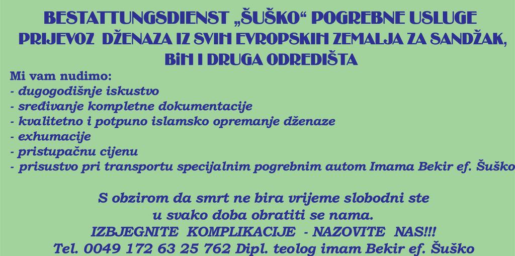 Veljka Vlahovića 18b 020/386-280 Novi Pazar