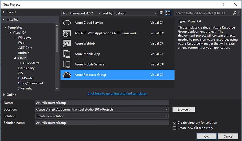 Da se ubrza uspostavljanje resursa oblaka, Microsoft je osigurao repozitorij ARM predložaka na GitHub projektu zvanom QuickStart templates.
