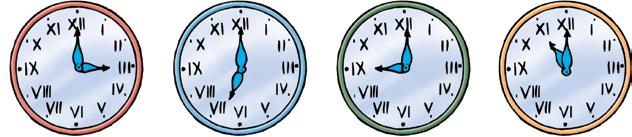 1 2 3 4 5 6 7 8 9 10 11 12 I 2. Napiši koliko sati pokazuju satovi. 3 sata 3. 4. Poredaj brojeve po veličini počevši od najmanjeg: X, III, VII, IV, IX.