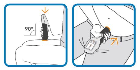 Sačuvajte zatvarač igle jer će Vam kasnije trebati da biste izvadili upotrijebljeni uložak iz uređaja ava. Pronađite udoban položaj i sjednite da biste primijenili injekciju.