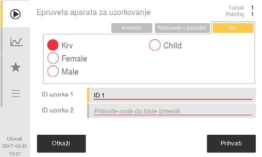 3. Rad (analiza uzorka) Analiziranje uzorka (aparat za autom.