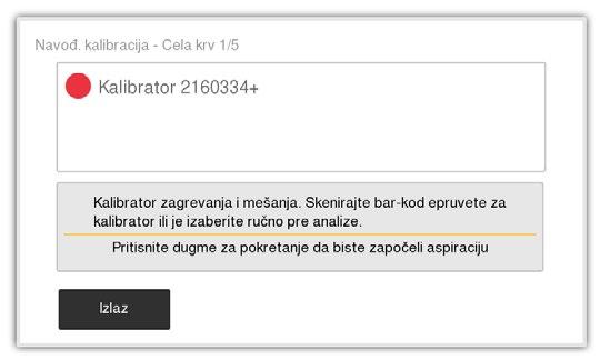 6. Kalibracija Kalibracija XX Navođena kalibracija Navođena kalibracija je postupno potpomognuta kalibracija, primenjiva na sve ulaze (osim na aparate sa zatvorenom epruvetom) i uvek zahtevana