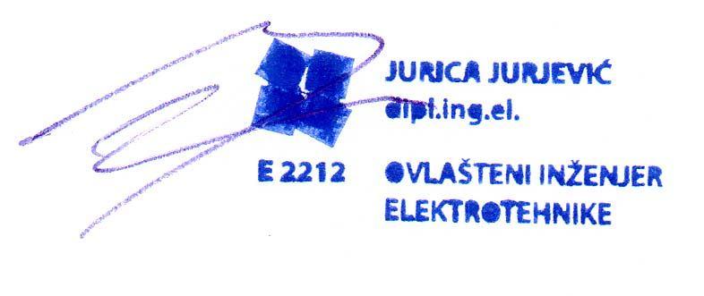 LKTRIKA d.o.o. HR/23 000 Zadar, Ulica Franka Lisice 42 OIB: 22919776859 Tel: 023/302-711; Mob: 091/1978-171 e-mail: jurica.jurjevic@zd.t-com.