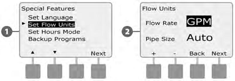 Poglavlje E Upravljanje protokom ESP-LXME programator nudi nekoliko alata za dinamično upravljanje hidraulikom sustava za navodnjavanje.