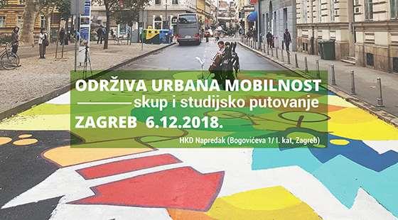 Organiziranje događanja SKUP O ODRŽIVOJ URBANOJ MOBILNOSTI I STUDIJSKO PUTOVANJE ZAGREB, 6.-7.12.2018.