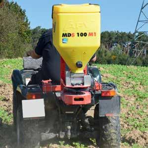 Zahvaljujući raznim mogućnostima montaže i jednostavnom priključivanju i adaptiranju na razne uređaje za obradu tla, MDS se može upotrebljavati više puta godišnje za razne primjene.