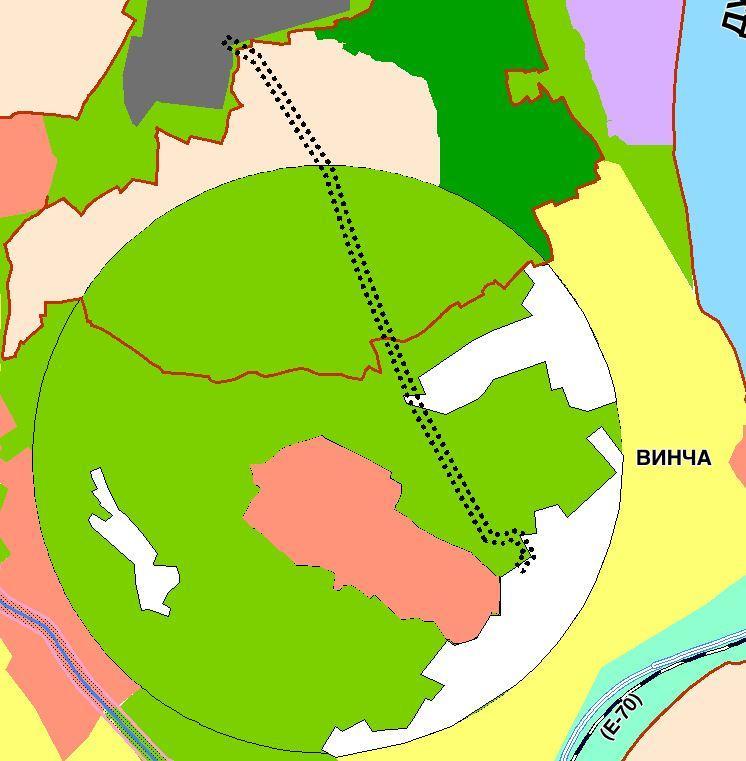Извод из графичког прилога ГУП-а Београда - План намена површина Према ПГР-у Београда предметна локација се