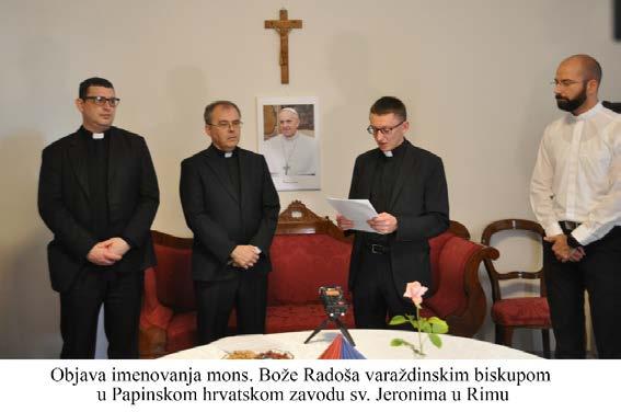 Mons. Bože Radoš, novi varaždinski biskup: Neka mi Gospodin dadne milost da odgovorim dostojno na Njegov poziv Za novog varaždinskog biskupa papa Franjo imenovao je mons.