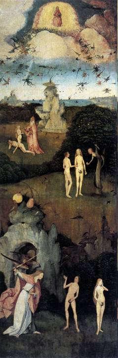 Prijevara Hieronymus Bosch, Raj zemaljski, 1485-90. Museo del Prado Uloga muža u Post 3,1-5? moje (2,23), prionuti (v24) ljubljena odabranica ostavljena sama!