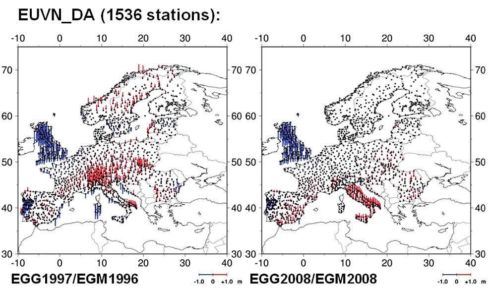 Tablica 2: Usporedba EGG1997 i EGG2008 s GPS/niveliranim točkama GPS/Leveling Quasigeoid # RMS [m] Min [m] Max [m] Improvement versus EGG97 Germany (2005) EGG1997/EGM1996 EGG2008/EGM2008 907 907 0.